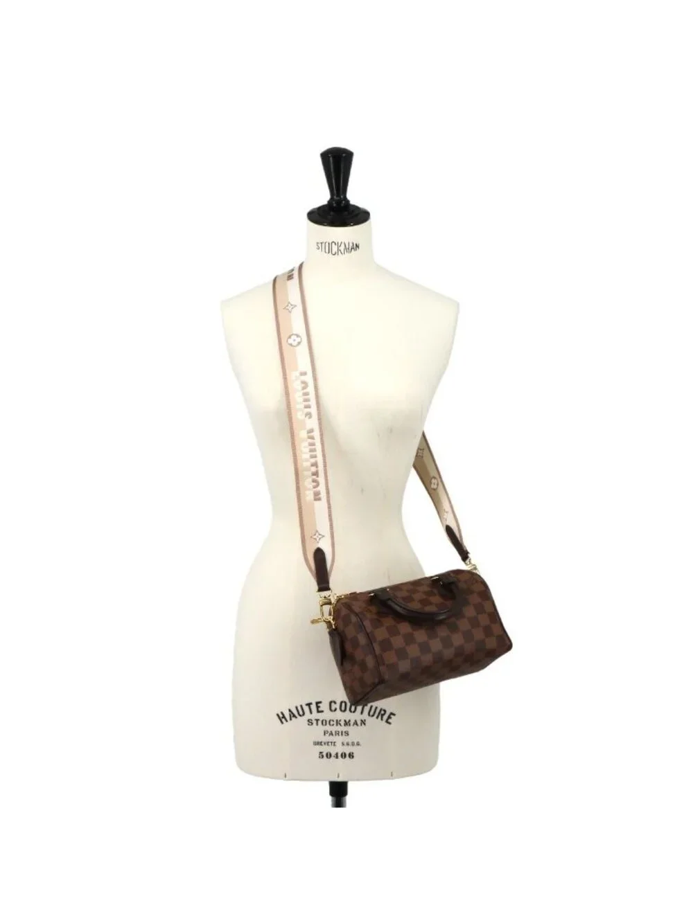 Louis Vuitton Speedy Bandouliere 20 Damier 2-Way Bag Ebene